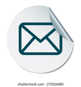 postal envelope sign. e-mail symbol . icon envelope.