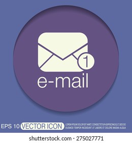 postal envelope sign. e-mail symbol . icon envelope.