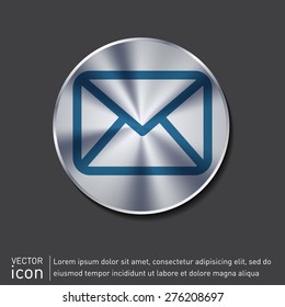 postal envelope sign. e-mail symbol . icon envelope.