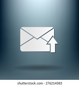 postal envelope sign. e-mail symbol . icon envelope.