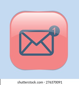 postal envelope sign. e-mail symbol . icon envelope.