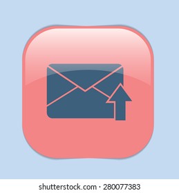 postal envelope sign. e-mail symbol . icon envelope.