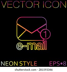 postal envelope sign. e-mail symbol . icon envelope.