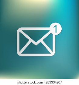 postal envelope sign. e-mail symbol . icon envelope.