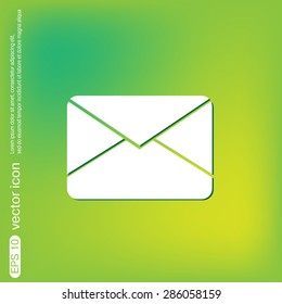 postal envelope sign. e-mail symbol . icon envelope.