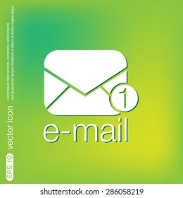 postal envelope sign. e-mail symbol . icon envelope.