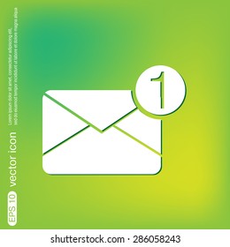 postal envelope sign. e-mail symbol . icon envelope.