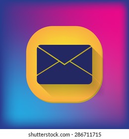 postal envelope sign. e-mail symbol . icon envelope.