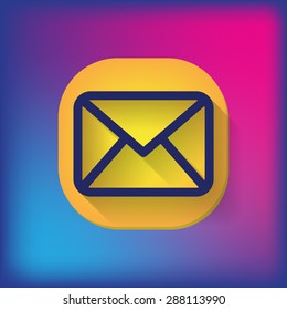 postal envelope sign. e-mail symbol . icon envelope.