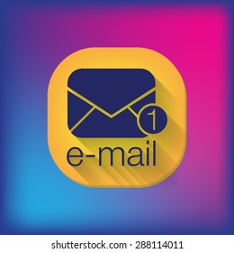postal envelope sign. e-mail symbol . icon envelope.