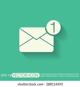 postal envelope sign. e-mail symbol . icon envelope.