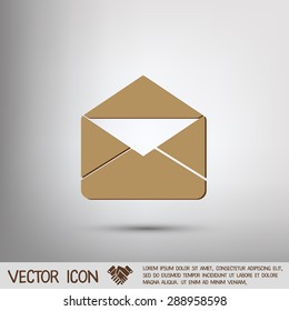postal envelope sign. e-mail symbol . icon envelope.