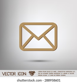 postal envelope sign. e-mail symbol . icon envelope.