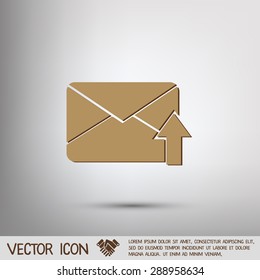 postal envelope sign. e-mail symbol . icon envelope.