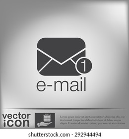 postal envelope sign. e-mail symbol . icon envelope.