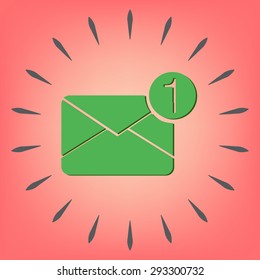postal envelope sign. e-mail symbol . icon envelope.