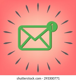 postal envelope sign. e-mail symbol . icon envelope.