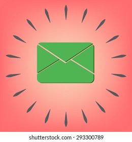 postal envelope sign. e-mail symbol . icon envelope.