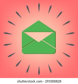 postal envelope sign. e-mail symbol . icon envelope.
