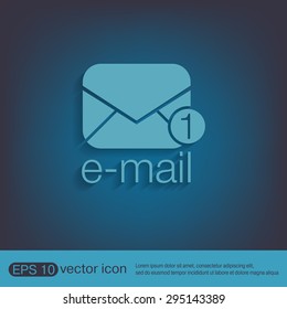 postal envelope sign. e-mail symbol . icon envelope.