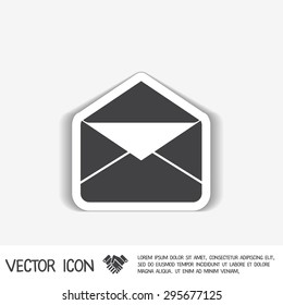 postal envelope sign. e-mail symbol . icon envelope.