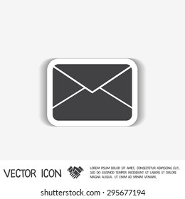 postal envelope sign. e-mail symbol . icon envelope.