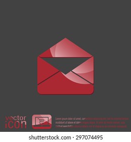 postal envelope sign. e-mail symbol . icon envelope.