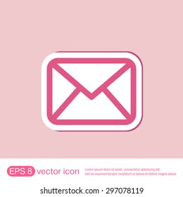 postal envelope sign. e-mail symbol . icon envelope.