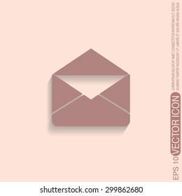postal envelope sign. e-mail symbol . icon envelope.
