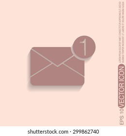 postal envelope sign. e-mail symbol . icon envelope.