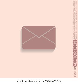 postal envelope sign. e-mail symbol . icon envelope.