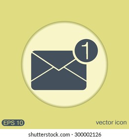 postal envelope sign. e-mail symbol . icon envelope.