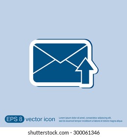 postal envelope sign. e-mail symbol . icon envelope.