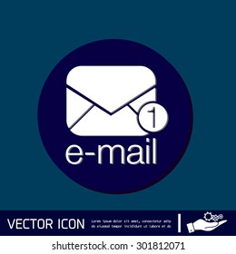 postal envelope sign. e-mail symbol . icon envelope.