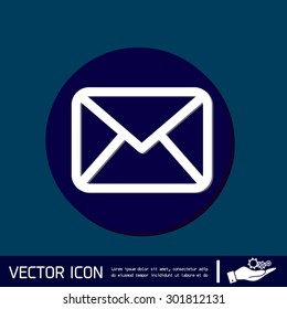 postal envelope sign. e-mail symbol . icon envelope.