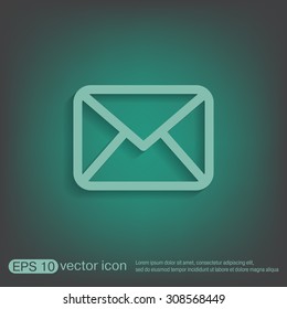 postal envelope sign. e-mail symbol . icon envelope.