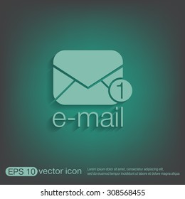 postal envelope sign. e-mail symbol . icon envelope.
