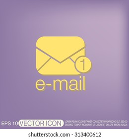 postal envelope sign. e-mail symbol . icon envelope.