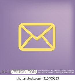 postal envelope sign. e-mail symbol . icon envelope.