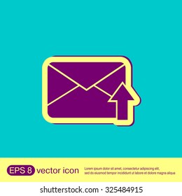 postal envelope sign. e-mail symbol . icon envelope.