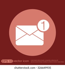 postal envelope sign. e-mail symbol . icon envelope.