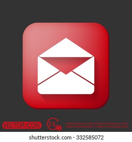 postal envelope sign. e-mail symbol . icon envelope.