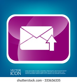 postal envelope sign. e-mail symbol . icon envelope.
