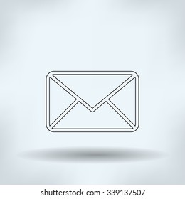 postal envelope sign. e-mail symbol