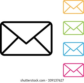 postal envelope sign. e-mail symbol