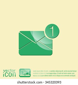postal envelope sign. e-mail symbol . icon envelope.