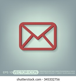 postal envelope sign. e-mail symbol . icon envelope.