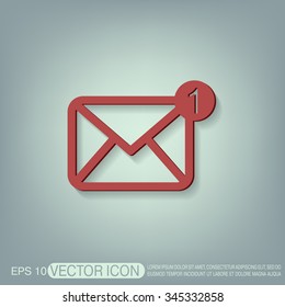 postal envelope sign. e-mail symbol . icon envelope.
