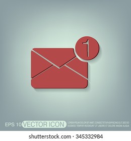 postal envelope sign. e-mail symbol . icon envelope.