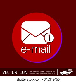 postal envelope sign. e-mail symbol . icon envelope.